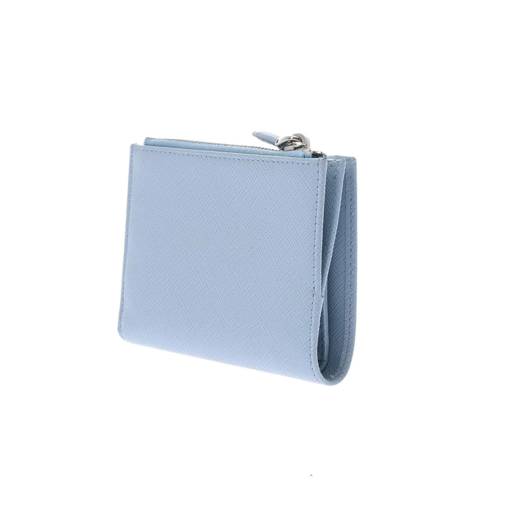 Prada Saffiano Celeste Wallet Bi fold Black
